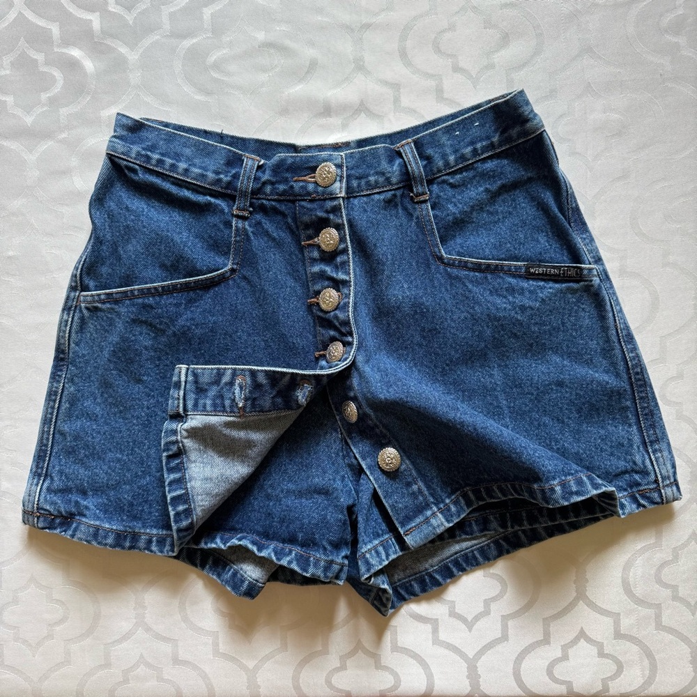 Vintage Western ETHICS Women's Denim SKORT sz 6